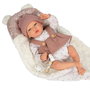 Muñecas Arias Muñeca Reborn Sandra Rosa con Manta de 40 cm