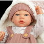 Muñecas Arias Muñeca Reborn Sandra Rosa con Manta de 40 cm