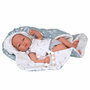 Muñecas Arias Muñeca Reborn Sandra Rosa con Manta de 40 cm