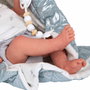 Muñecas Arias Muñeca Reborn Sandra Rosa con Manta de 40 cm