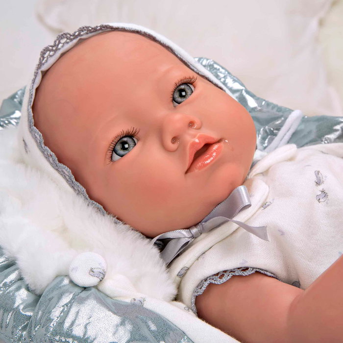 Muñecas Arias Muñeca Reborn Sandra Rosa con Manta de 40 cm Muñecas Arias Muñeca Reborn Sandra Rosa con Manta de 40 cm