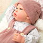 Muñecas Arias Muñeca Reborn Sandra 40 cm Cuerpo Blando con Manta Muñeca Bebé Juguete Español Ideal para Niños a partir de 3 años