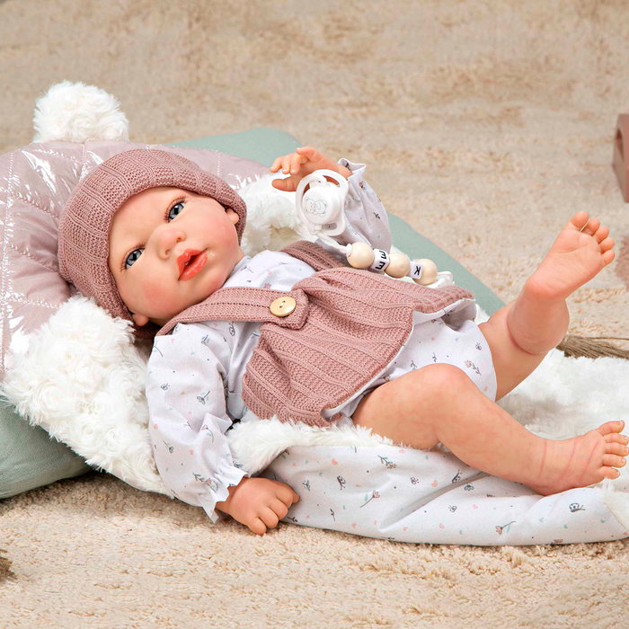 Muñecas Arias Muñeca Reborn Sandra Rosa con Manta de 40 cm Muñecas Arias Muñeca Reborn Sandra Rosa con Manta de 40 cm