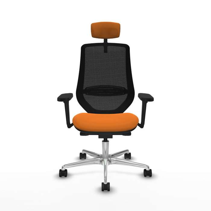 PIQUERAS Y CRESPO Silla de oficina Mardos Naranja y Negro PIQUERAS Y CRESPO Silla de oficina Mardos Naranja y Negro