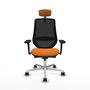 PIQUERAS Y CRESPO Silla de oficina Mardos Naranja y Negro