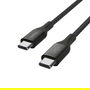 Belkin CAB015bt1MBK Cable USB-C a USB-C 1m (240W) Carga Rápida Doble Trenzado Negro