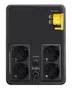 APC Easy UPS BVX SAI/UPS 1200VA 650W Línea Interactiva con Salida Seno, 4 Salidas AC, Batería VRLA 12V 9Ah - Negro