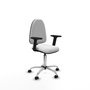 PIQUERAS Y CRESPO Silla de oficina Aýna Blanca con Brazos 2D