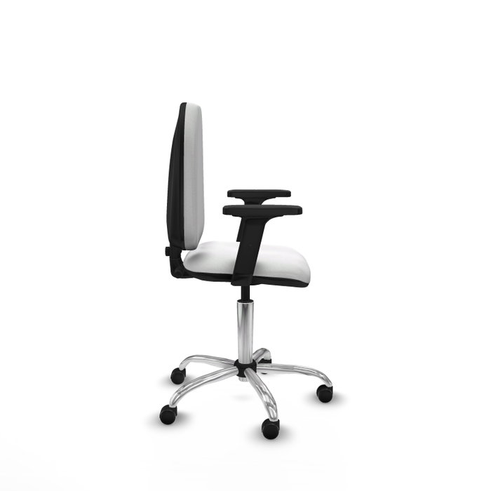 PIQUERAS Y CRESPO Silla de oficina Aýna Blanca con Brazos 2D