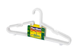 PLASTIKEN Set de 3 Perchas de Plástico de 30 cm