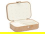Giftdecor Joyero Rectangular Beige Terciopelo 16 cm x 11 cm x 6 cm (Set de 12)