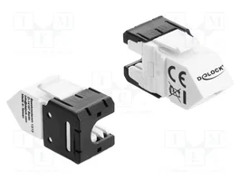 DeLOCK 90939 Módulo Keystone RJ45 Cat.6A LSA angulado 45° plano