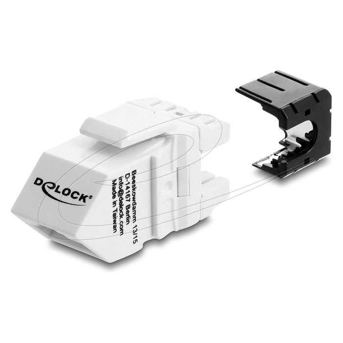 DeLOCK 90939 Módulo Keystone RJ45 con conector LSA Cat.6A 45° sin herramientas