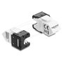 DeLOCK 90939 Módulo Keystone RJ45 con conector LSA Cat.6A 45° sin herramientas