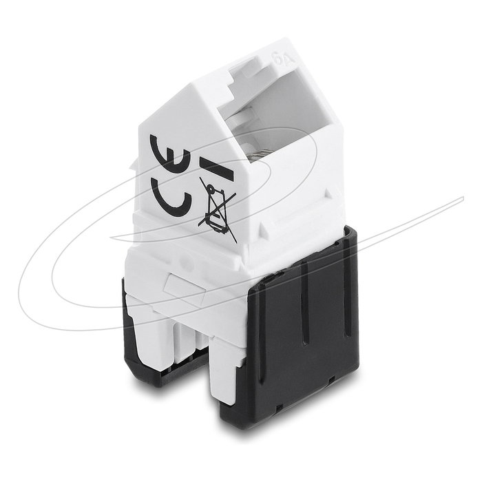 DeLOCK 90939 Módulo Keystone RJ45 con conector LSA Cat.6A 45° sin herramientas