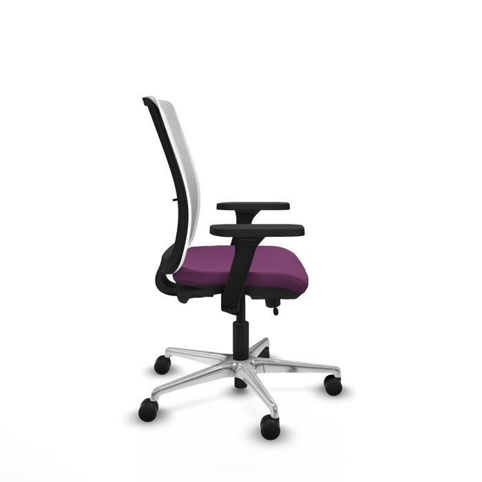 PIQUERAS Y CRESPO Silla de oficina Haches Morada y Blanca con mecanismo Sincro/Traslack PIQUERAS Y CRESPO Silla de oficina Haches Morada y Blanca con mecanismo Sincro/Traslack