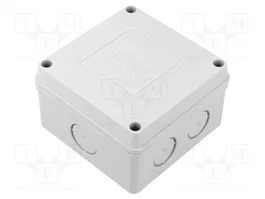 SEZ DK Caja de conexiones gris con abrazaderas y prensaestopas