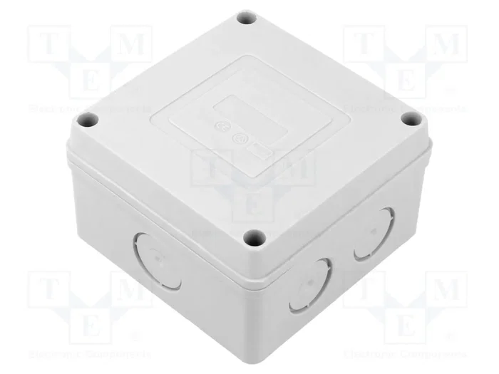SEZ DK Caja de conexiones gris con abrazaderas y prensaestopas SEZ DK Caja de conexiones gris con abrazaderas y prensaestopas