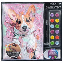 Nice Diario Crystal Art Diamimantiny Level Up Surtido 16 - Realiza Mosaicos 3D con Gemas de Colores, 32x32x2.4 cm, Modelo Surtido