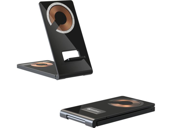 Sandberg Cargador Inalámbrico 3 en 1 para Smartphone, Airpods y Smartwatch con MagSafe Sandberg Cargador Inalámbrico 3 en 1 para Smartphone, Airpods y Smartwatch con MagSafe