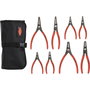 Knipex Juego de Alicates para Anillos de Retención con Estuche de 8 Piezas