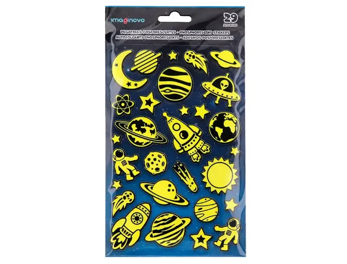 Imaginovo Pegatinas Luminosas Planetas con Relieve 190x105 mm en Blister Imaginovo Pegatinas Luminosas Planetas con Relieve 190x105 mm en Blister