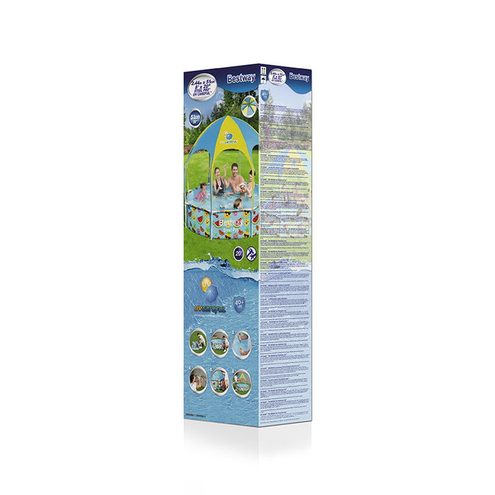 Bestway Piscina Rígida Adulto Multicolor 244x244 cm Bestway Piscina Rígida Adulto Multicolor 244x244 cm