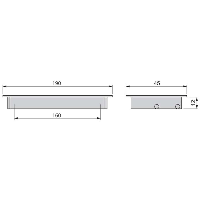 Emuca Lote de 5 tiradores para mueble Alfafar, L190mm, intereje 160mm, Aluminio, Anodizado mate Emuca Lote de 5 tiradores para mueble Alfafar, L190mm, intereje 160mm, Aluminio, Anodizado mate