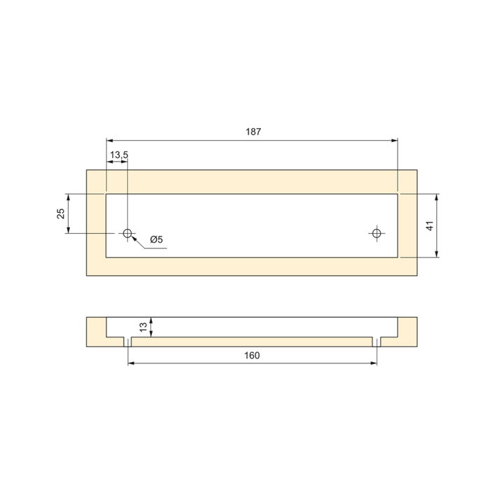 Emuca Lote de 5 tiradores para mueble Alfafar, L190mm, intereje 160mm, Aluminio, Anodizado mate Emuca Lote de 5 tiradores para mueble Alfafar, L190mm, intereje 160mm, Aluminio, Anodizado mate