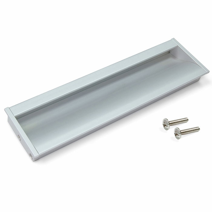 Emuca Lote de 5 tiradores para mueble Alfafar, L190mm, intereje 160mm, Aluminio, Anodizado mate Emuca Lote de 5 tiradores para mueble Alfafar, L190mm, intereje 160mm, Aluminio, Anodizado mate