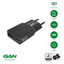 4smarts PDPlug Slim Duos 541744 Cargador GaN 30W USB-C + USB-A Quick Charge 3.0, Negro