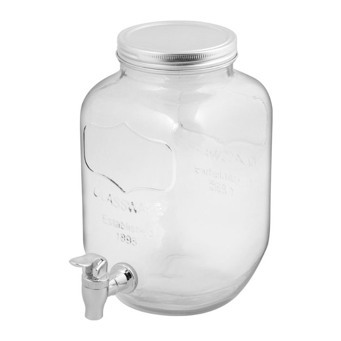 Day Dispensador de Bebida 4 L de Cristal con Letras en Relieve Day Dispensador de Bebida 4 L de Cristal con Letras en Relieve