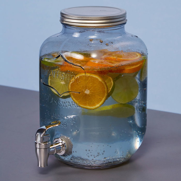 Day Dispensador de Bebida 4 L de Cristal con Letras en Relieve Day Dispensador de Bebida 4 L de Cristal con Letras en Relieve