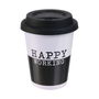 Dites-le avec des Mots Vaso con Tapa de Silicona 150 ml Colección Happy Working