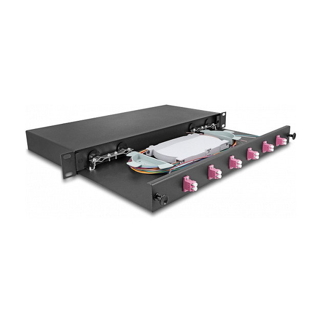 DeLOCK Caja de empalme de fibra óptica 6 x LC Duplex OM4 19″ 1U DeLOCK Caja de empalme de fibra óptica 6 x LC Duplex OM4 19″ 1U