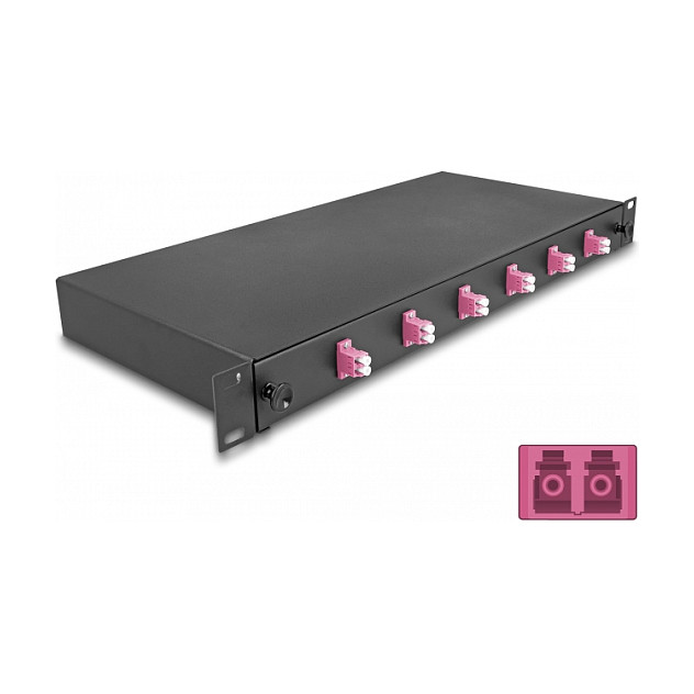 DeLOCK Caja de empalme de fibra óptica 6 x LC Duplex OM4 19″ 1U DeLOCK Caja de empalme de fibra óptica 6 x LC Duplex OM4 19″ 1U