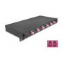 DeLOCK Caja de empalme de fibra óptica 6 x LC Duplex OM4 19″ 1U