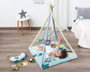 Tooky Teepee-Mantita de Actividades 2 en 1 con Almohada y 5 Juguetes