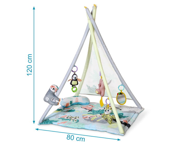 Tooky Teepee-Mantita de Actividades 2 en 1 con Almohada y 5 Juguetes