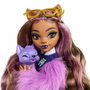 Monster High Muñeco Clawdeen Wolf con Perro Creciente y Accesorios