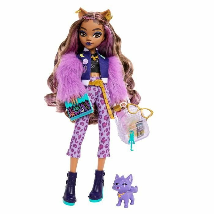 Monster High Muñeco Clawdeen Wolf con Perro Creciente y Accesorios Monster High Muñeco Clawdeen Wolf con Perro Creciente y Accesorios