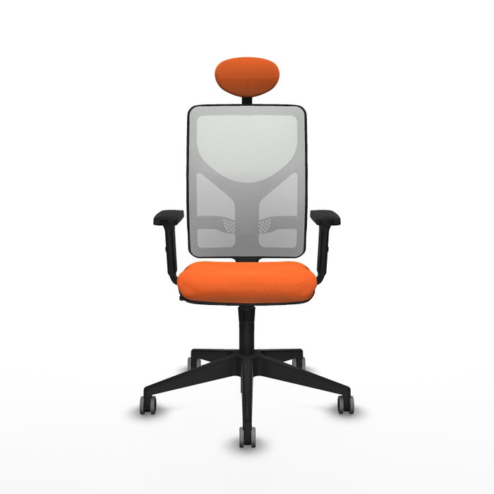 PIQUERAS Y CRESPO Silla de oficina Motilla con mecanismo Sincro, Naranja y Blanco PIQUERAS Y CRESPO Silla de oficina Motilla con mecanismo Sincro, Naranja y Blanco