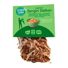 TERRASANA Sengiri Daikon, rábano blanco seco en rodajas Bio Vegan, 50g
