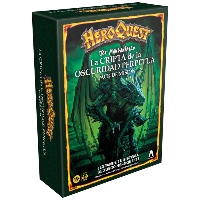 Hasbro Games HeroQuest Juego de Mesa La Cripta de la Oscuridad Perpetua - Pack de Misión Premium, Español, G1798