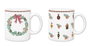 DKD Home Decor Taza de Porcelana Corona Lazo 300ml Surtida