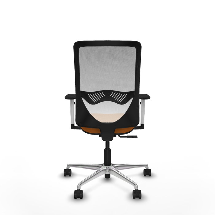 PIQUERAS Y CRESPO Silla de oficina Zulema Naranja y Blanco