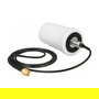 DeLOCK Antena WLAN 802.11 ac/a/b/g/n/h, 1.4-3.0 dBi Omnidireccional SMA con Cable ULA100 1 m Blanco, IP67, para Interior/Exterior, Referencia 89486