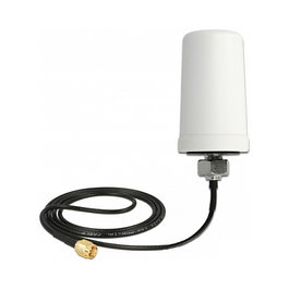 DeLOCK Antena WLAN 802.11 ac/a/b/g/n/h, 1.4-3.0 dBi Omnidireccional SMA con Cable ULA100 1 m Blanco, IP67, para Interior/Exterior, Referencia 89486