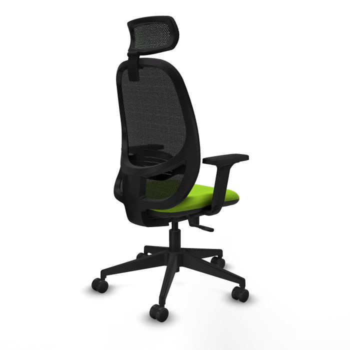 PIQUERAS Y CRESPO Silla de oficina Cilanco con mecanismo Sincro, Pistacho y Negro