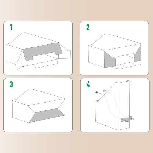 Leitz 24710012 Pack 2 Revisteros de Cartón Color Beige Formato A4